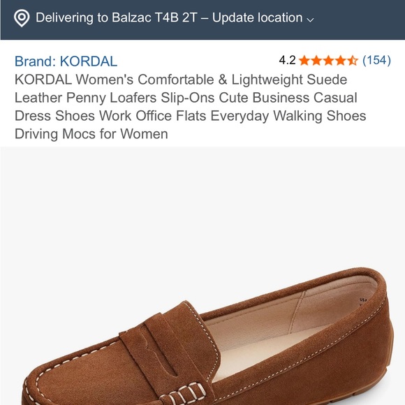 Kordal Espresso Brown Suede Women's Penny Loafers Driver Shoes - Picture 5 of 9